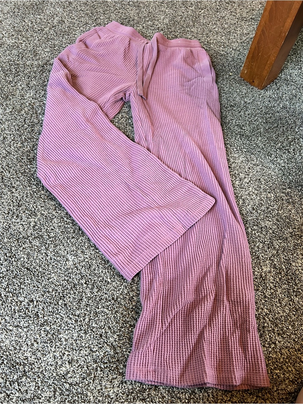 Auden Pink Waffle Knit Lounge Pants